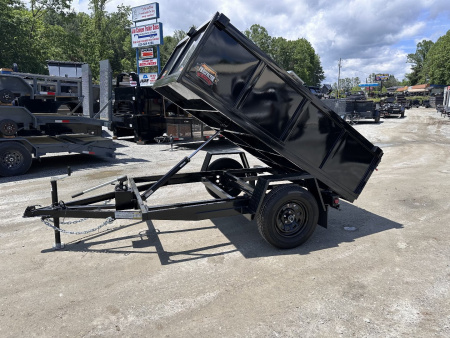 New 2025 Covered Wagon Trailers 5x8x2x3 Dump Trailer / 5x8 / 2' Side / 3500# axle / 2,000# Payload Capacity/ 1,000# Dump Capacity / Manual Hydraulic Pump