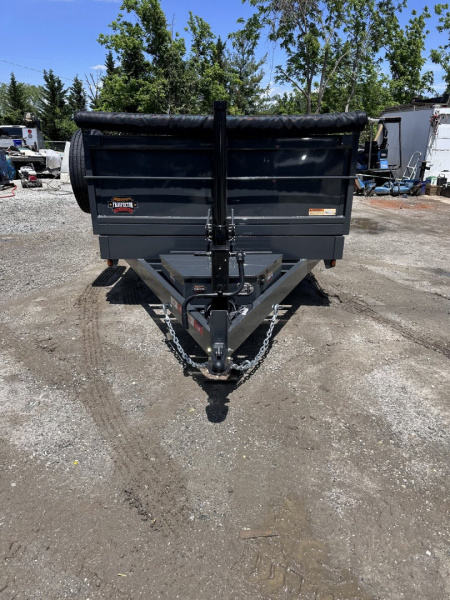 New 2025 Covered Wagon Trailers 5x8x2x3 Dump Trailer / 5x8 / 2' Side / 3500# axle / 2,000# Payload Capacity/ 1,000# Dump Capacity / Manual Hydraulic Pump