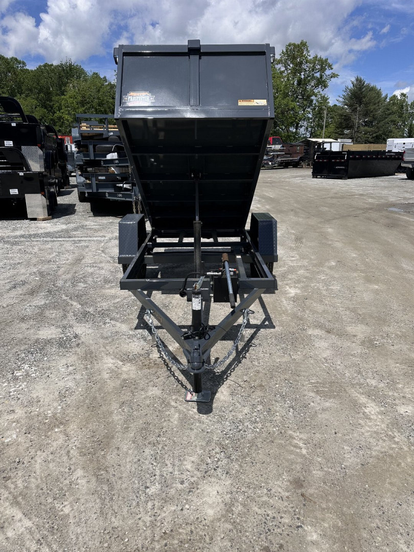 New 2025 Covered Wagon Trailers 4x8x2x3 Dump Trailer / 4x8 / 2' Side / 3500# axle / 2,000# Payload Capacity/ 1,000# Dump Capacity / Manual Hydraulic Pump