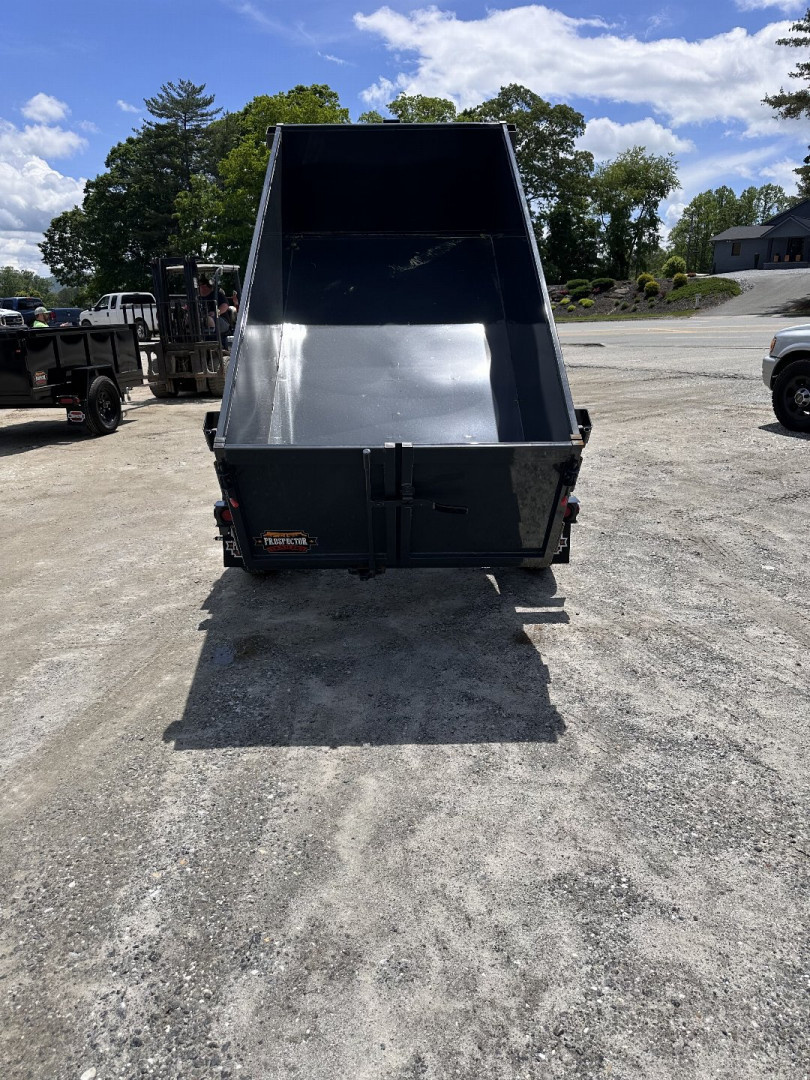 New 2025 Covered Wagon Trailers 4x8x2x3 Dump Trailer / 4x8 / 2' Side / 3500# axle / 2,000# Payload Capacity/ 1,000# Dump Capacity / Manual Hydraulic Pump