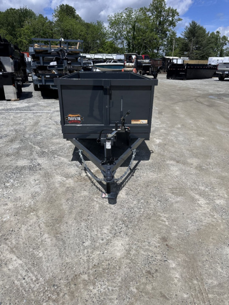 New 2025 Covered Wagon Trailers 4x8x2x3 Dump Trailer / 4x8 / 2' Side / 3500# axle / 2,000# Payload Capacity/ 1,000# Dump Capacity / Manual Hydraulic Pump