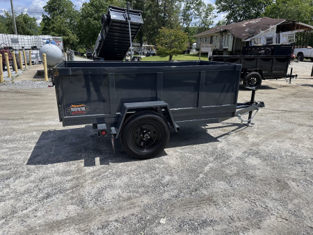 New 2025 Covered Wagon Trailers 4x8x2x3 Dump Trailer / 4x8 / 2' Side / 3500# axle / 2,000# Payload Capacity/ 1,000# Dump Capacity / Manual Hydraulic Pump