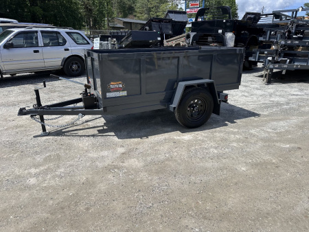 New 2025 Covered Wagon Trailers 4x8x2x3 Dump Trailer / 4x8 / 2' Side / 3500# axle / 2,000# Payload Capacity/ 1,000# Dump Capacity / Manual Hydraulic Pump