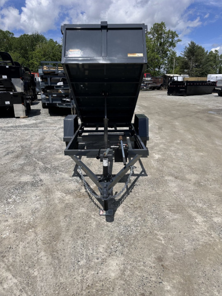 New 2025 Covered Wagon Trailers 4x8x2x3 Dump Trailer / 4x8 / 2' Side / 3500# axle / 2,000# Payload Capacity/ 1,000# Dump Capacity / Manual Hydraulic Pump