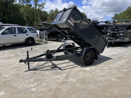 New 2025 Covered Wagon Trailers 4x8x2x3 Dump Trailer / 4x8 / 2' Side / 3500# axle / 2,000# Payload Capacity/ 1,000# Dump Capacity / Manual Hydraulic Pump
