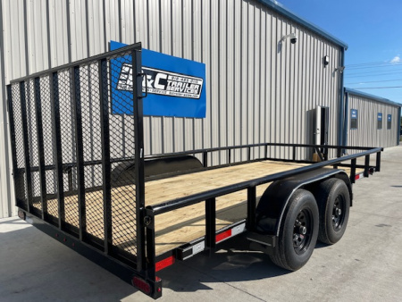 New 2026 DAVIDSON 83X16 PIPE TOP UTILITY ,TANDEM 5200lb AXLES, 1 BRAKE AXLE, GVWR 9900lbs W/4' GATE