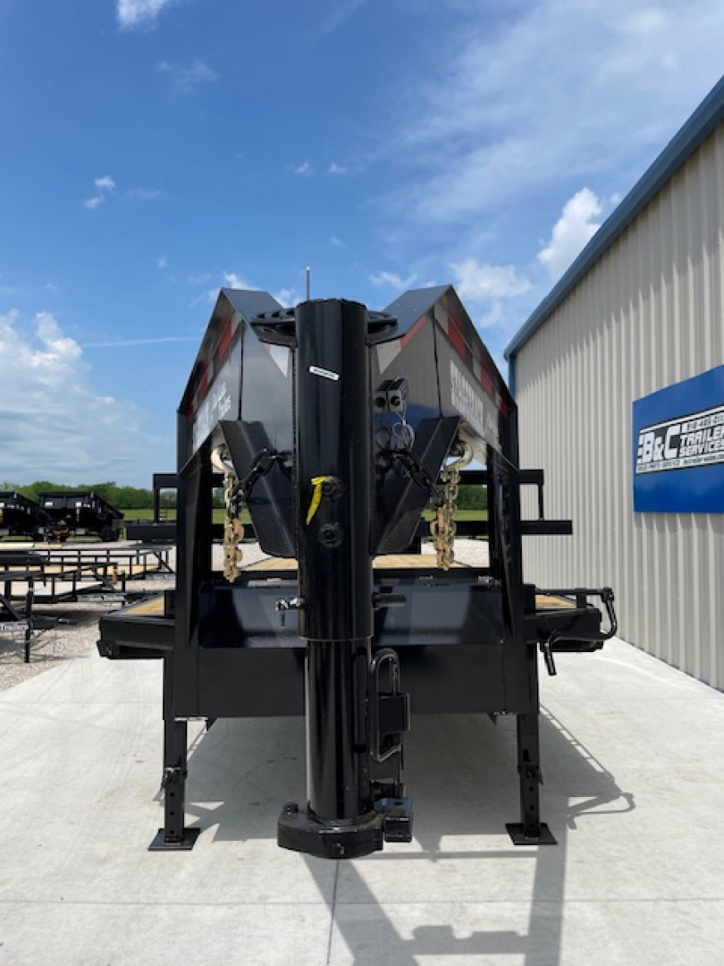 New 2026 DAVIDSON 102X30 (25+5) DECKOVER GOOSENECK (2) TANDEM 8000lb AXLES, GVWR 16,000lbs, MONSTER RAMPS