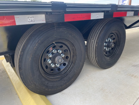 New 2026 DAVIDSON 102X30 (25+5) DECKOVER GOOSENECK (2) TANDEM 8000lb AXLES, GVWR 16,000lbs, MONSTER RAMPS