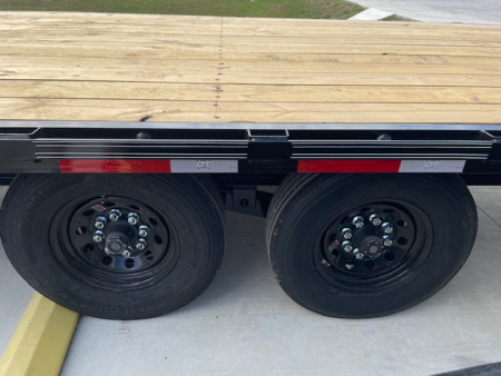 New 2026 DAVIDSON 102X30 (25+5) DECKOVER GOOSENECK (2) TANDEM 8000lb AXLES, GVWR 16,000lbs, MONSTER RAMPS