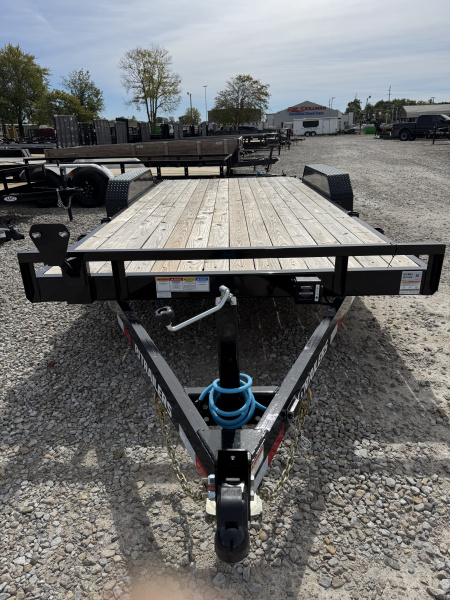 New 2026 PJ TRAILER Equipment CE182 83x18 TA DOVETAIL W/ SLIDE IN RAMPS (GVW:9899) BLACK
