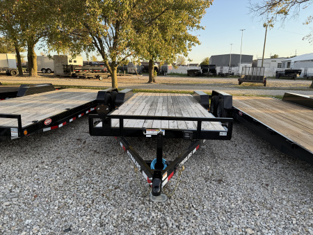 New 2026 PJ TRAILER EQUIPMENT CE202 83X20 TA DOVETAIL W/ SLIDE IN RAMPS (GVW:9899) BLACK
