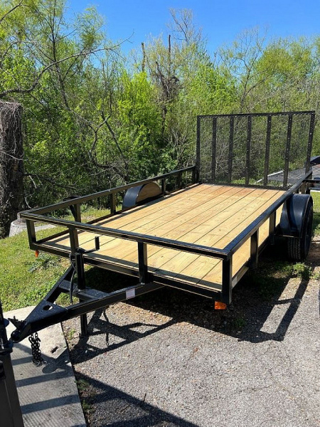 New 2025 P & T Trailers 6X12 AFG Tube Utility Trailer