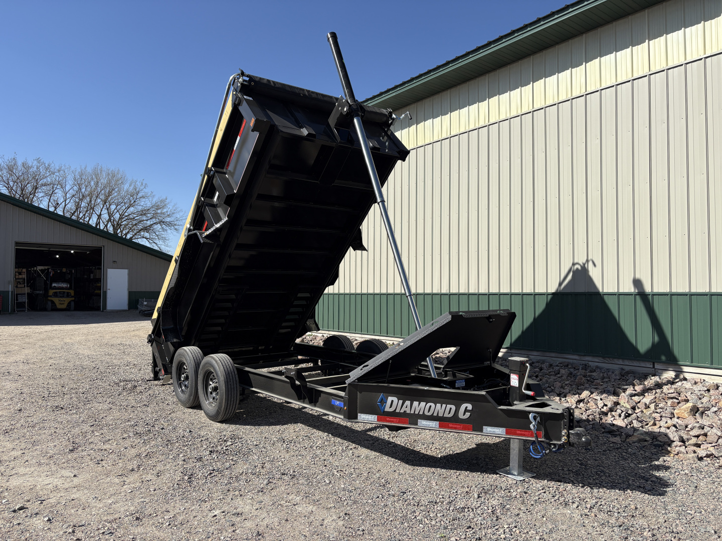 New 2026 14' 14k Diamond C Low Pro Telescopic Dump Trailer