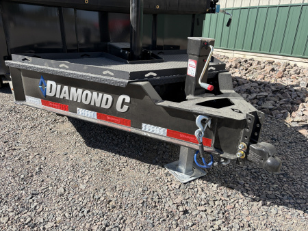 New 2026 14' 14k Diamond C Low Pro Telescopic Dump Trailer