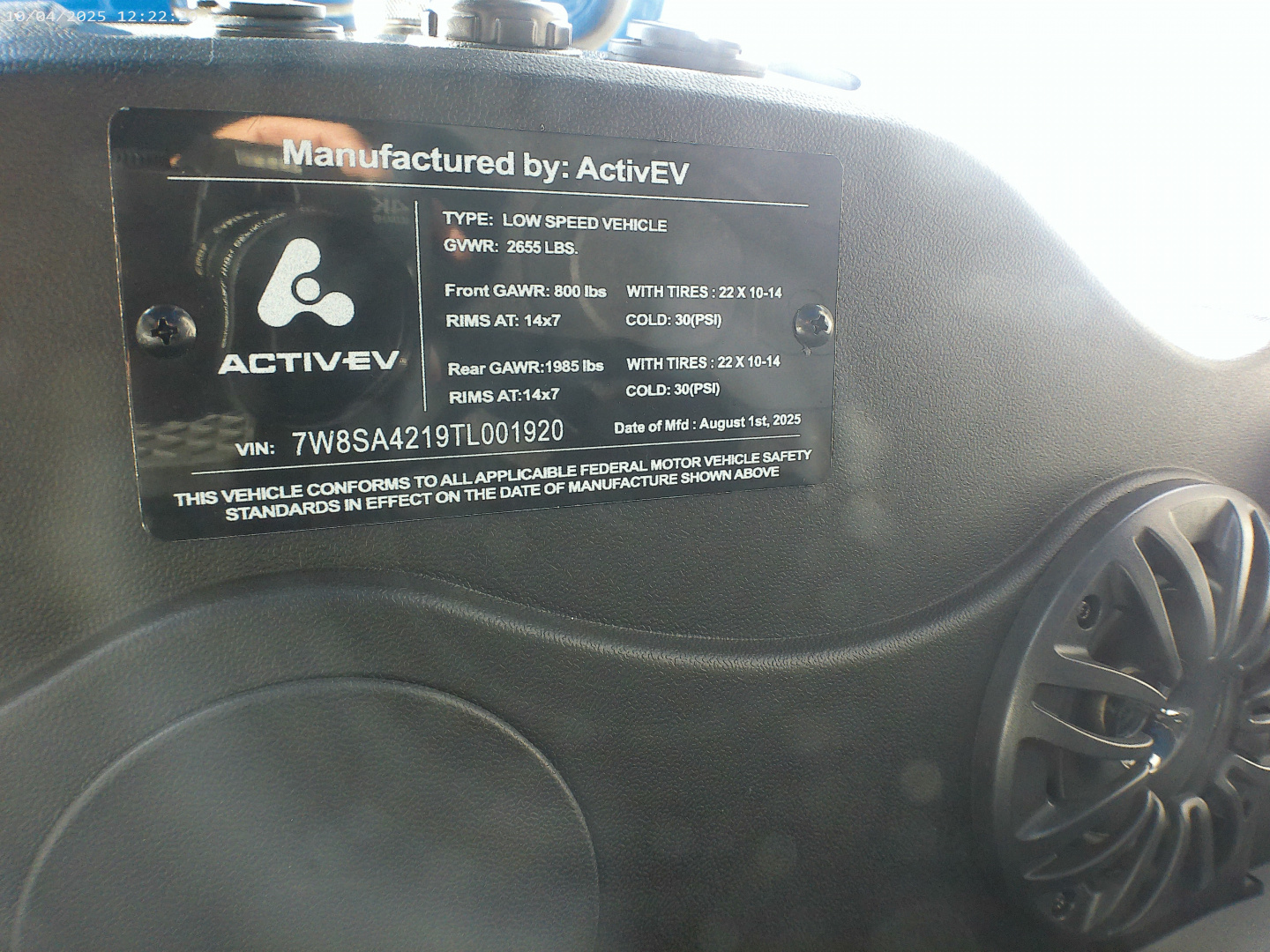 New 2026 ActivEV Pulse 6P Lifted Golf Cart