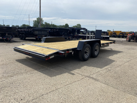 New 2026 AMO 82x20 Flat Deck w/2ft Dove Tail 10k Car Hauler