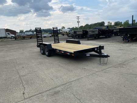 New 2025 AMO 82X16 w/Stand Up Ramps 10k Equipment Trailer