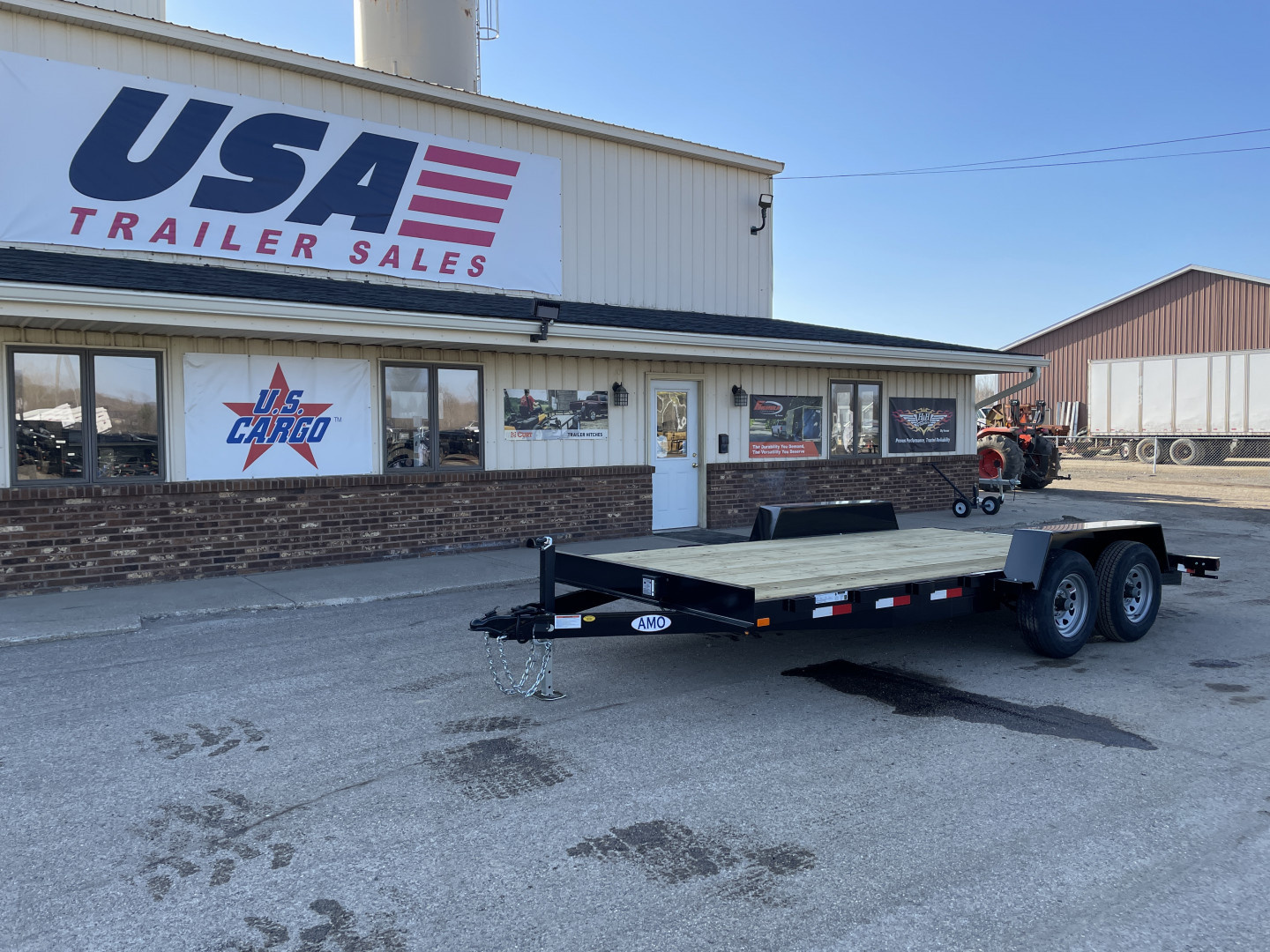 New 2026 AMO 82x16 TA2 Flat Deck 10K Car Hauler