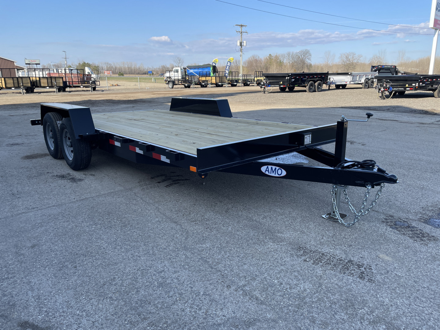 New 2026 AMO 82x16 TA2 Flat Deck 10K Car Hauler