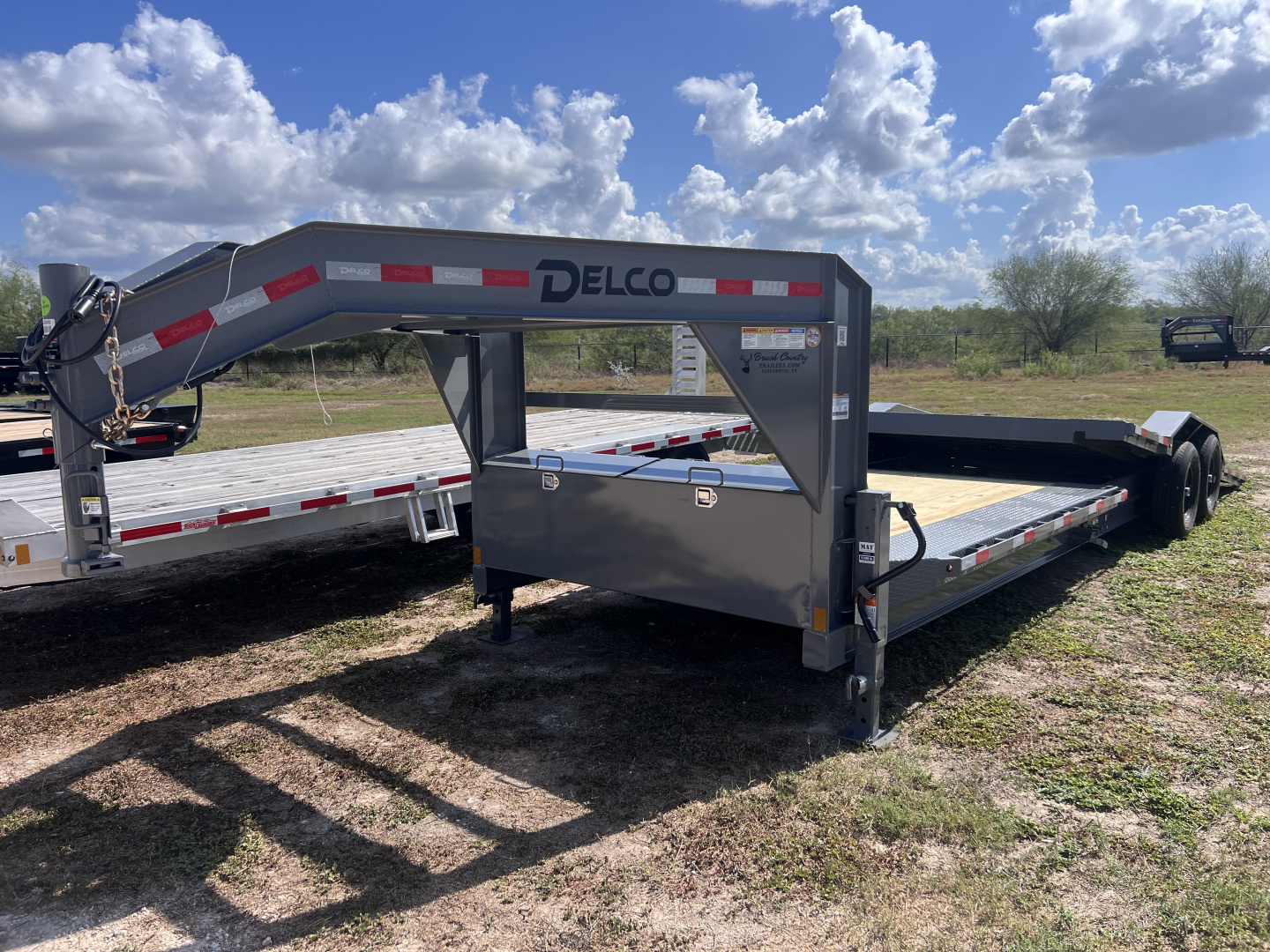 New 2026 Delco Trailers 102x26ft Gooseneck Tilt Equipment Trailer