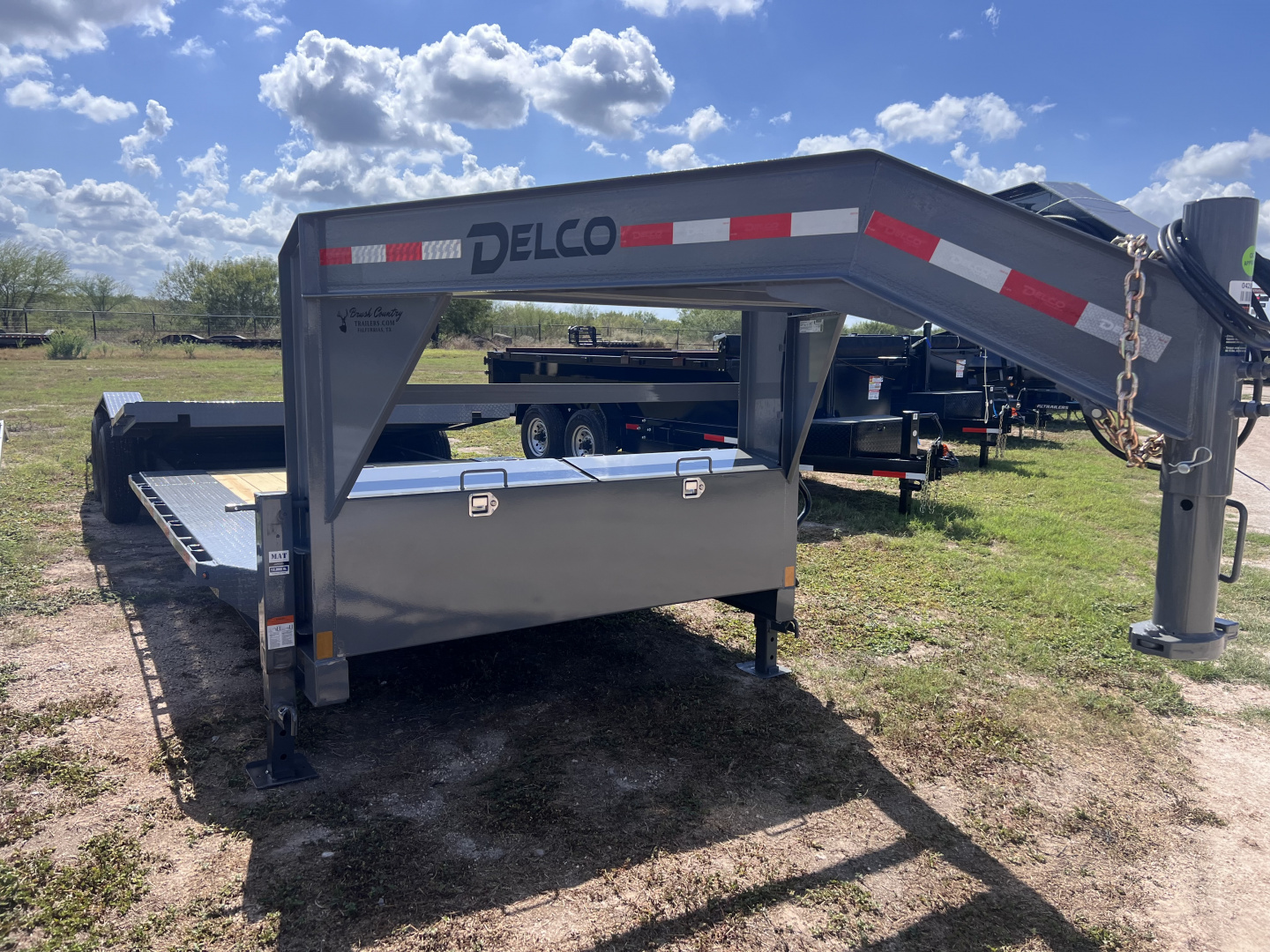 New 2026 Delco Trailers 102x26ft Gooseneck Tilt Equipment Trailer