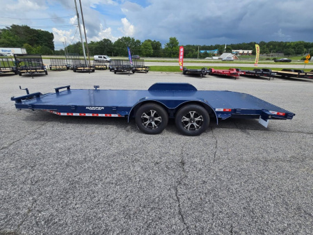 New 2025 DELUXE 82X20 7K STEEL FLOOR CAR HAULER WITH MAG WHEELS