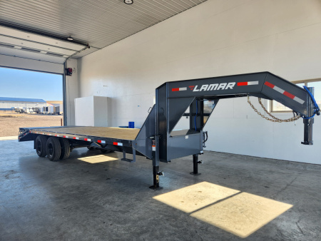 New 2026 Lamar 25' Gooseneck Deckover Trailer 20K