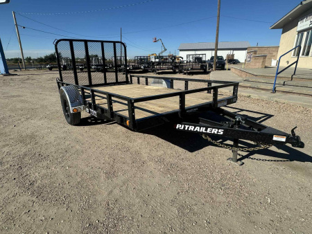 New 2026 PJ 12' Single Axle Utility Trailer (U8)