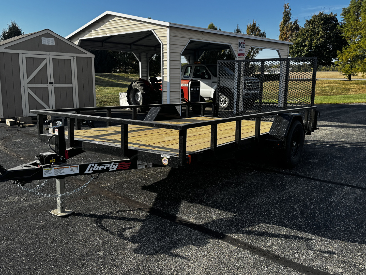 New 2026 Liberty 83” × 12’ + 2’ Dovetail Single Axle Utility