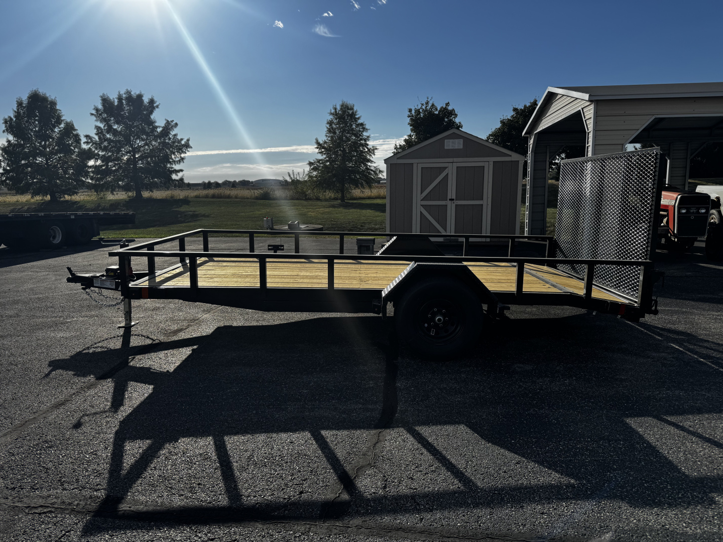 New 2026 Liberty 83” × 12’ + 2’ Dovetail Single Axle Utility