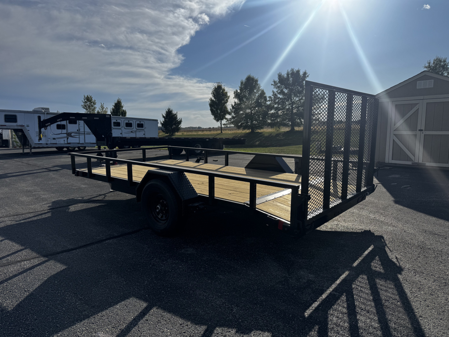 New 2026 Liberty 83” × 12’ + 2’ Dovetail Single Axle Utility