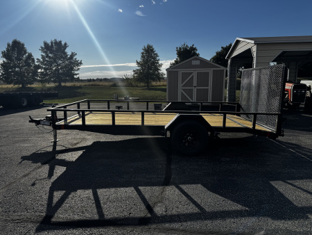 New 2026 Liberty 83” × 12’ + 2’ Dovetail Single Axle Utility