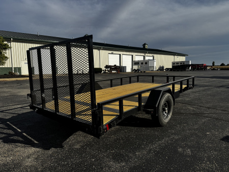 New 2026 Liberty 83” × 12’ + 2’ Dovetail Single Axle Utility