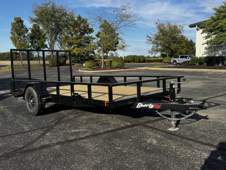 New 2026 Liberty 83” × 12’ + 2’ Dovetail Single Axle Utility