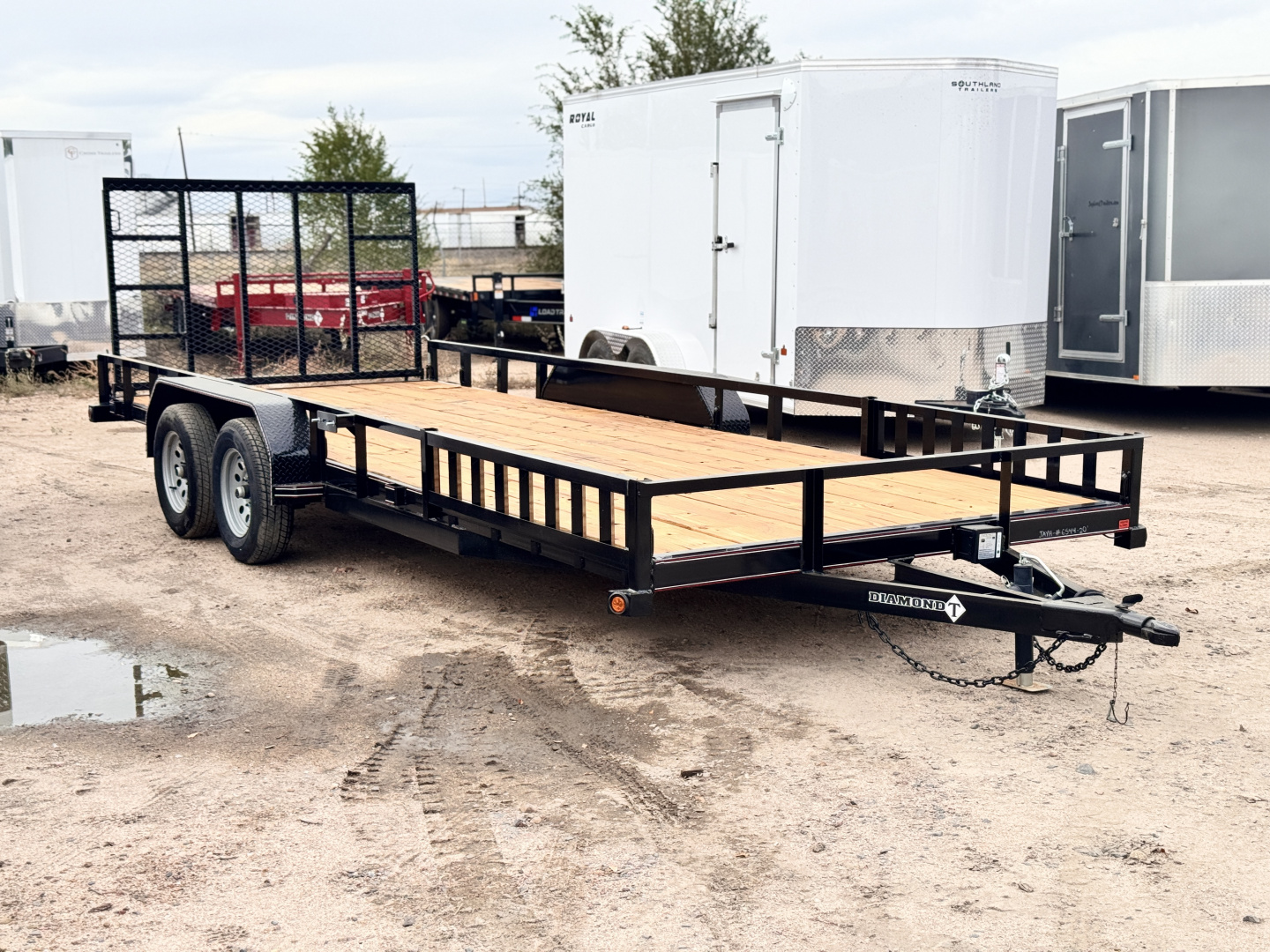 New 2026 Diamond T 7-20 Tandem Axle Ramp Gate Utility W/ ATV Ramps 7K GVWR