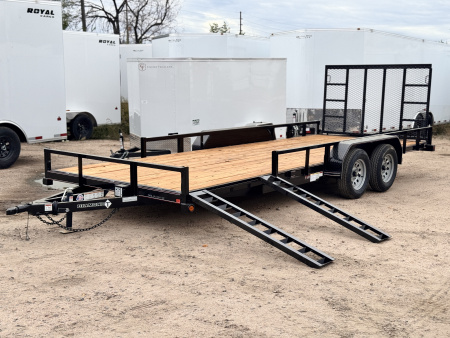 New 2026 Diamond T 7-20 Tandem Axle Ramp Gate Utility W/ ATV Ramps 7K GVWR