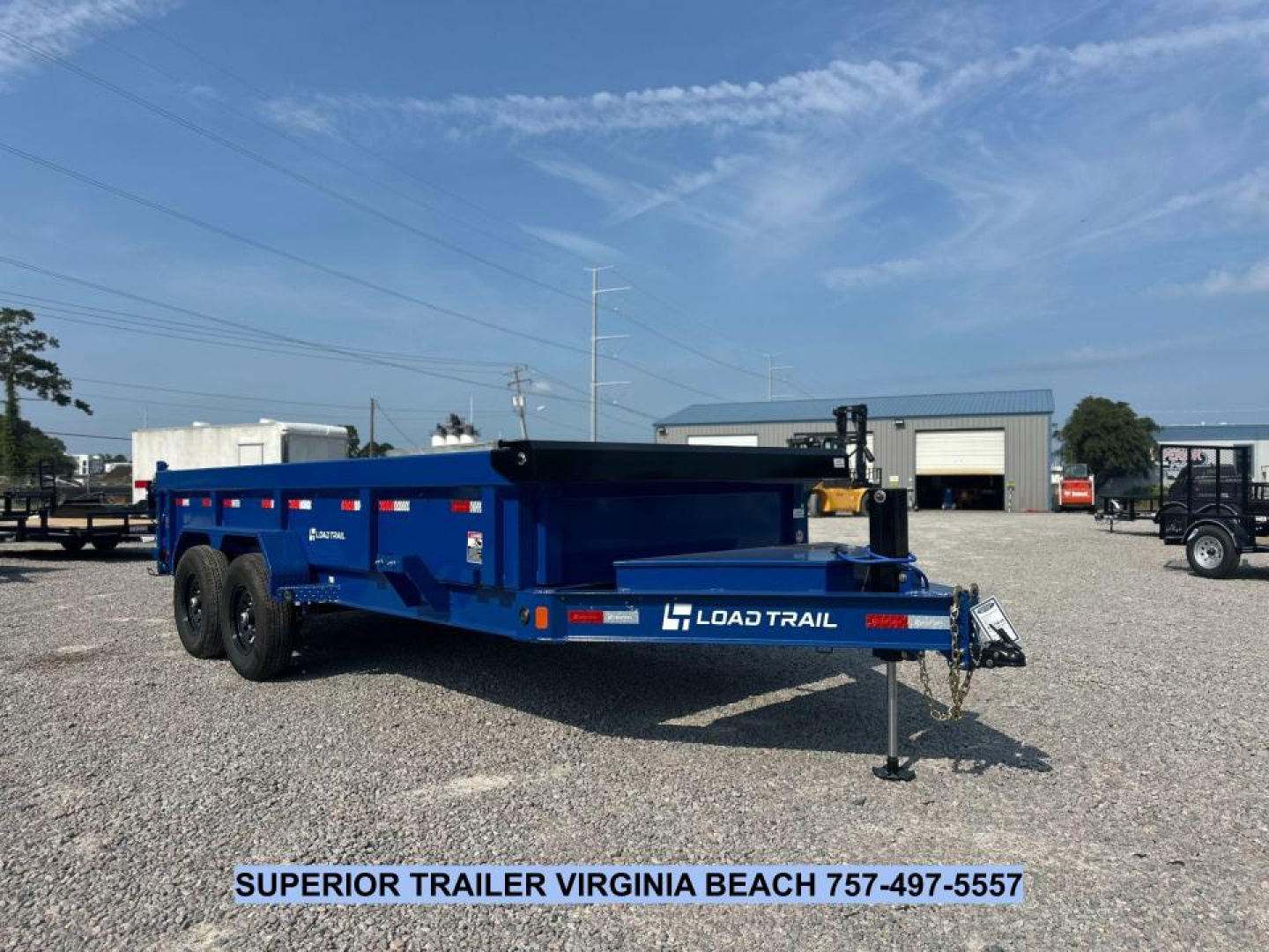 New 2026 Load Trail 7X16 14K Low Pro w/ 2' Sides Dump Trailer