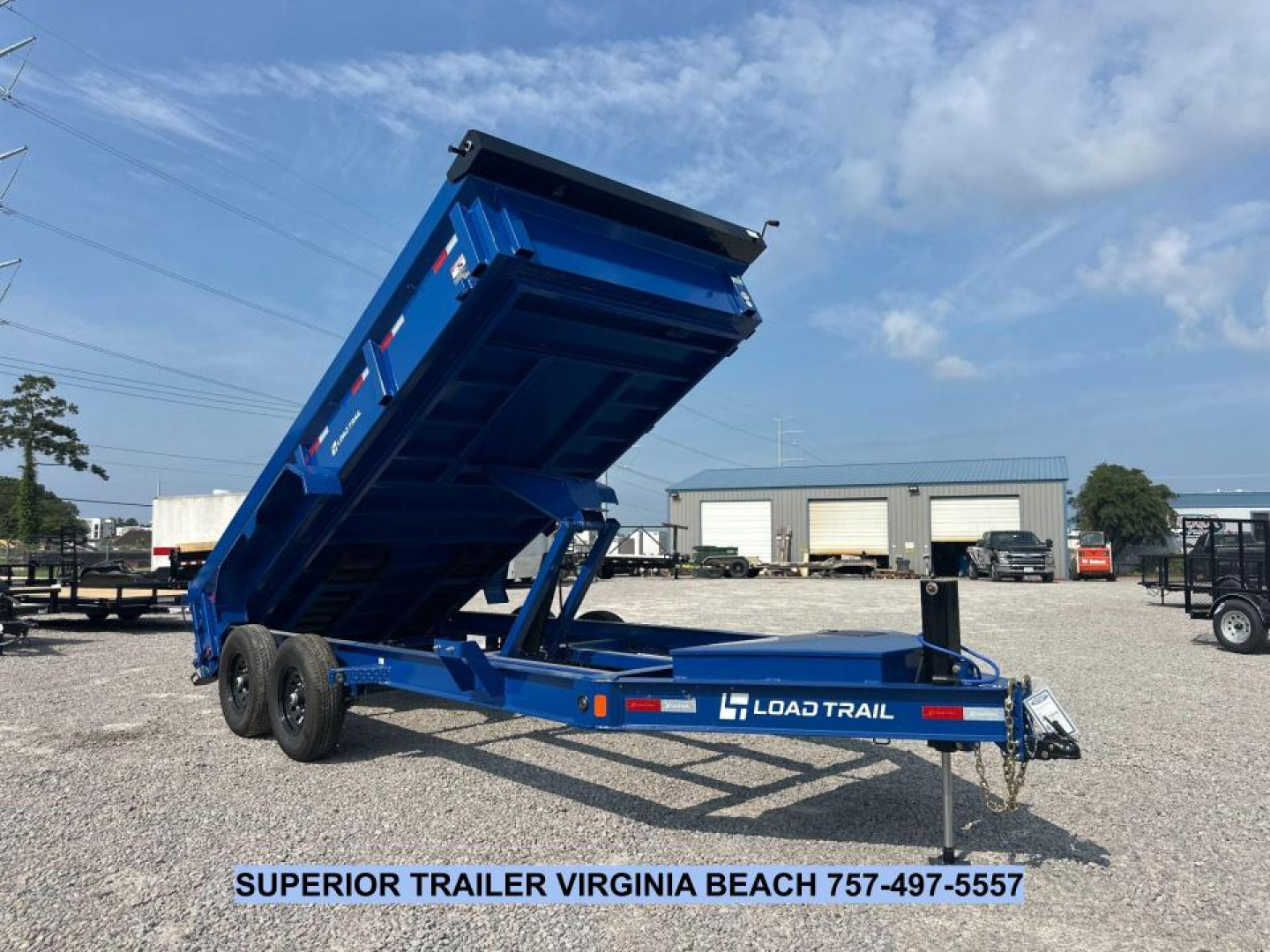 New 2026 Load Trail 7X16 14K Low Pro w/ 2' Sides Dump Trailer