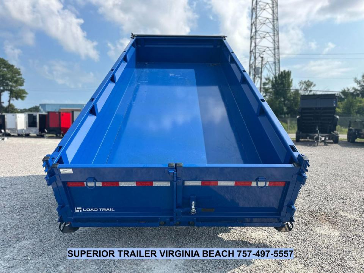 New 2026 Load Trail 7X16 14K Low Pro w/ 2' Sides Dump Trailer