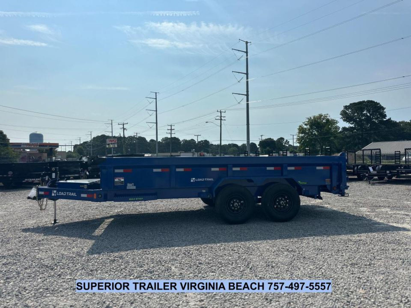 New 2026 Load Trail 7X16 14K Low Pro w/ 2' Sides Dump Trailer