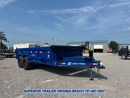 New 2026 Load Trail 7X16 14K Low Pro w/ 2' Sides Dump Trailer