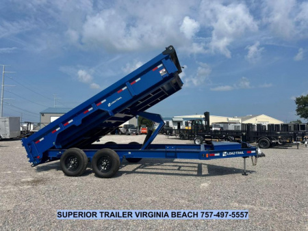 New 2026 Load Trail 7X16 14K Low Pro w/ 2' Sides Dump Trailer