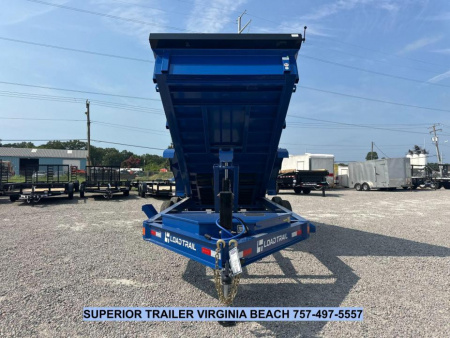 New 2026 Load Trail 7X16 14K Low Pro w/ 2' Sides Dump Trailer