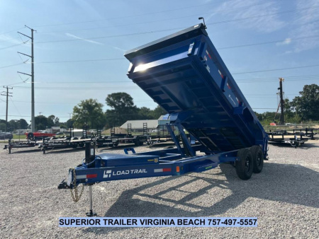 New 2026 Load Trail 7X16 14K Low Pro w/ 2' Sides Dump Trailer