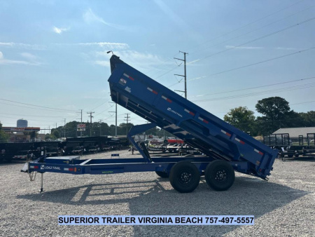 New 2026 Load Trail 7X16 14K Low Pro w/ 2' Sides Dump Trailer