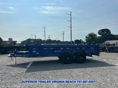 New 2026 Load Trail 7X16 14K Low Pro w/ 2' Sides Dump Trailer