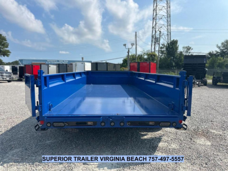 New 2026 Load Trail 7X16 14K Low Pro w/ 2' Sides Dump Trailer