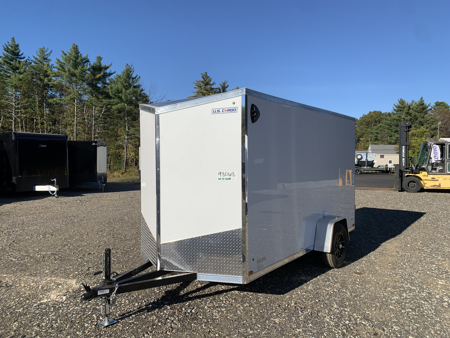 New 2026 US Cargo 6X12 + 2ft V nose/ Ramp Door / 6'6" interior/Polycore/ Ext. Tongue - 2990gvw