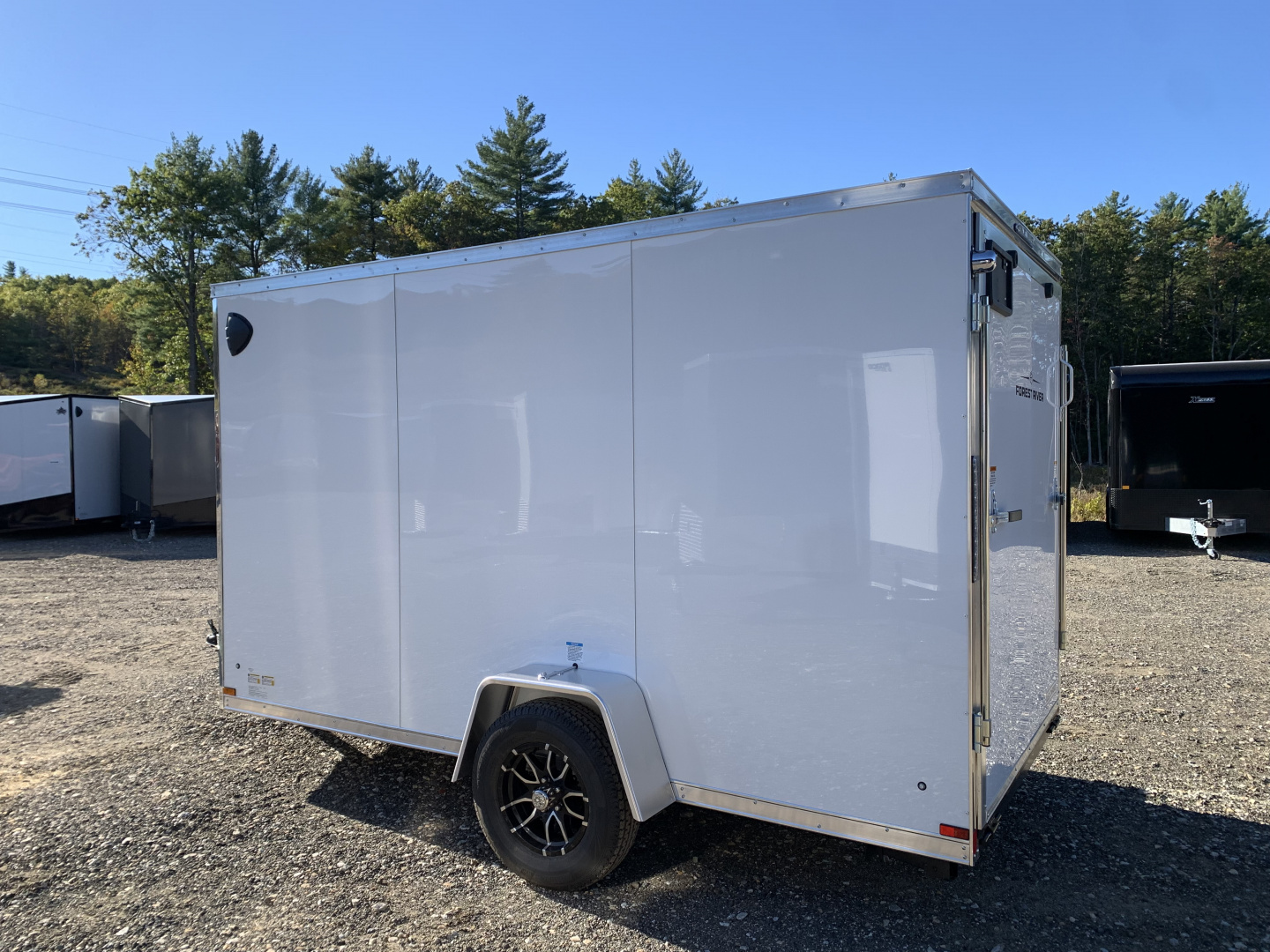 New 2026 US Cargo 6X12 + 2ft V nose/ Ramp Door / 6'6" interior/Polycore/ Ext. Tongue - 2990gvw