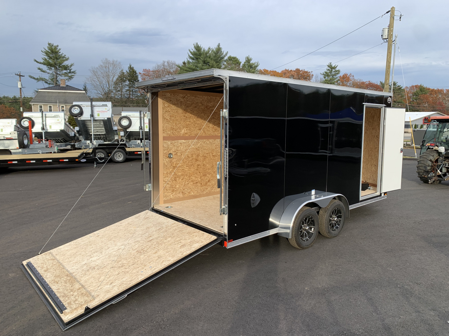 New 2026 US Cargo 7X16+ 2ft V-Nose / I-Beam Frame / 7' Interior / Polycore - 7000GVW